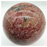 Pink Natural Stone Sphere - Polished Gem Ball