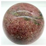 Pink Natural Stone Sphere - Polished Gem Ball