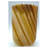 Banded Stone Cylinder Cup & Ammonite Fossils Polished Stone Collection