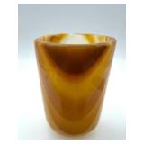 Banded Stone Cylinder Cup & Ammonite Fossils Polished Stone Collection