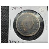 1893-O Silver Barber Half Dollar