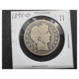 1895-O Silver Barber Half Dollar