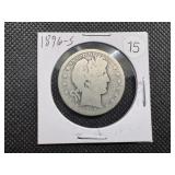 Key Date 1896-S Silver Barber Half Dollar - Greysheet Wholesale Value for a G4 is $120