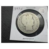 Key Date 1897-S Silver Barber Half Dollar - Greysheet Wholesale Value for a G4 is $120