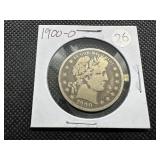 1900-O Silver Barber Half Dollar