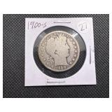 1900-S Silver Barber Half Dollar