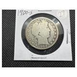 1900-S Silver Barber Half Dollar
