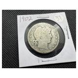 1902 Silver Barber Half Dollar