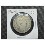 1902-S Silver Barber Half Dollar