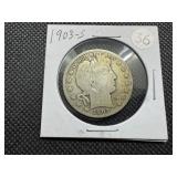 1903-S Silver Barber Half Dollar