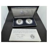 2025 Reverse Proof Morgan and Peace Silver Dollars - Two Coin Set - Spectacular Coins!