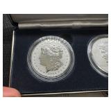 2025 Reverse Proof Morgan and Peace Silver Dollars - Two Coin Set - Spectacular Coins!