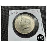 1964-D 90% Silver Kennedy Half Dollar - Marked BU When Purchased
