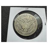 1910 Silver Barber Half Dollar
