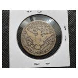 Semi-Key Date 1914 Barber Half Dollar - Greysheet Wholesale Value for a VG8 is $136