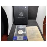 GSA Uncirculated 1882 Carson City Morgan Dollar NGC MS62 with Original Box and COA