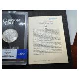 GSA Uncirculated 1882 Carson City Morgan Dollar NGC MS62 with Original Box and COA