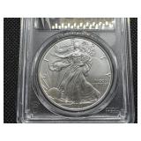 2021 Type 1 1 Oz.  Silver American Eagle PCGS Gem Uncirculated Coin