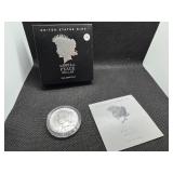 2021-P Uncirculated Peace Silver Dollar in Original Mint Box with COA - Greysheet Wholesale Price - $132.00