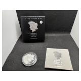 2023-S Proof Peace Silver Dollar in Original Mint Box with COA - Greysheet Wholesale Price - $132.00