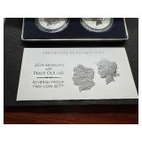 2024 Reverse Proof Morgan and Peace Silver Dollars - Two Coin Set - Spectacular Coins!