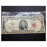 1963 Series Red Seal $5 Bill