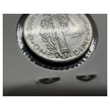 1943 S Mercury Dime Marked AU when Purchased