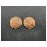 Two Copper 1 OZ Rounds Lincoln Design