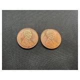 Two Copper 1 OZ Rounds Lincoln Design