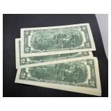 Ten Sequential $2 Bill