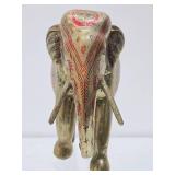 Vintage Hand Painted Gilt Wood Elephant Statue