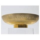 Beautiful Solid Chase Brass Large Centerpiece Bowl