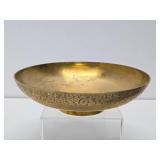 Beautiful Solid Chase Brass Large Centerpiece Bowl