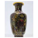 Excellent vintage Cloisonné Enameled Brass Vase