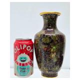 Excellent vintage Cloisonné Enameled Brass Vase
