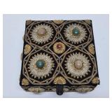 Vintage Jeweled Indian Jewelry Box