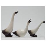 Set of 3 Mid Century Signed HOWARD PIERCE Art Pottery Birds