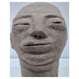 Old African Akan Terra Cotta Memorial Head