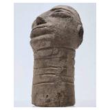 Old African Akan Terra Cotta Memorial Head
