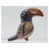 Vintage Mexican Folk Art Pottery Bird