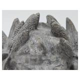 Vintage Cast Metal Gothic Style Face Sculpture