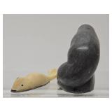 Vintage Hand Carved Inuit Animal Figures