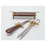 Vintage Carved Wood Sculptural Carving Set #3