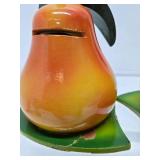 Pair of Vintage 1950's era Wooden Fruit Coin Banks