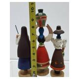 Vintage Portuguese Wood Figures & Artwork