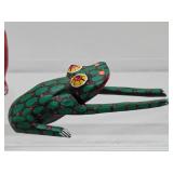 Group of Hand Made Wooden Mexican Folk Art Items