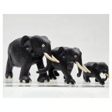 Large Group of Carved Wood Animals