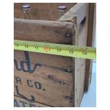 Excellent Vintage HIGHLAND Saint Paul Spring Water Wood Advertising Crates w/Full Sealed Bottles #4