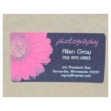 Beautiful Large Framed Professional Orchid Photograph - Signed 'Allen'