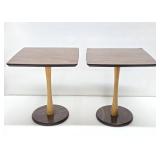 Matching Pair of Vintage Mid Century Danish Modern Side Tables